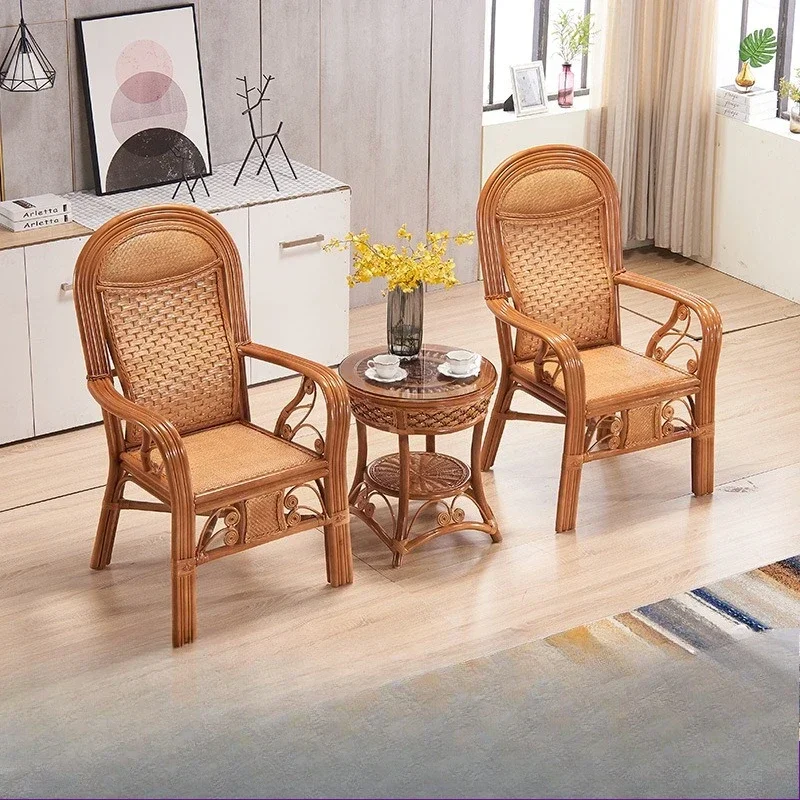HHhot Sale Balcony Coffee Table Three-piece Table And Chair Combination Household Single Leisure Backrest Chair