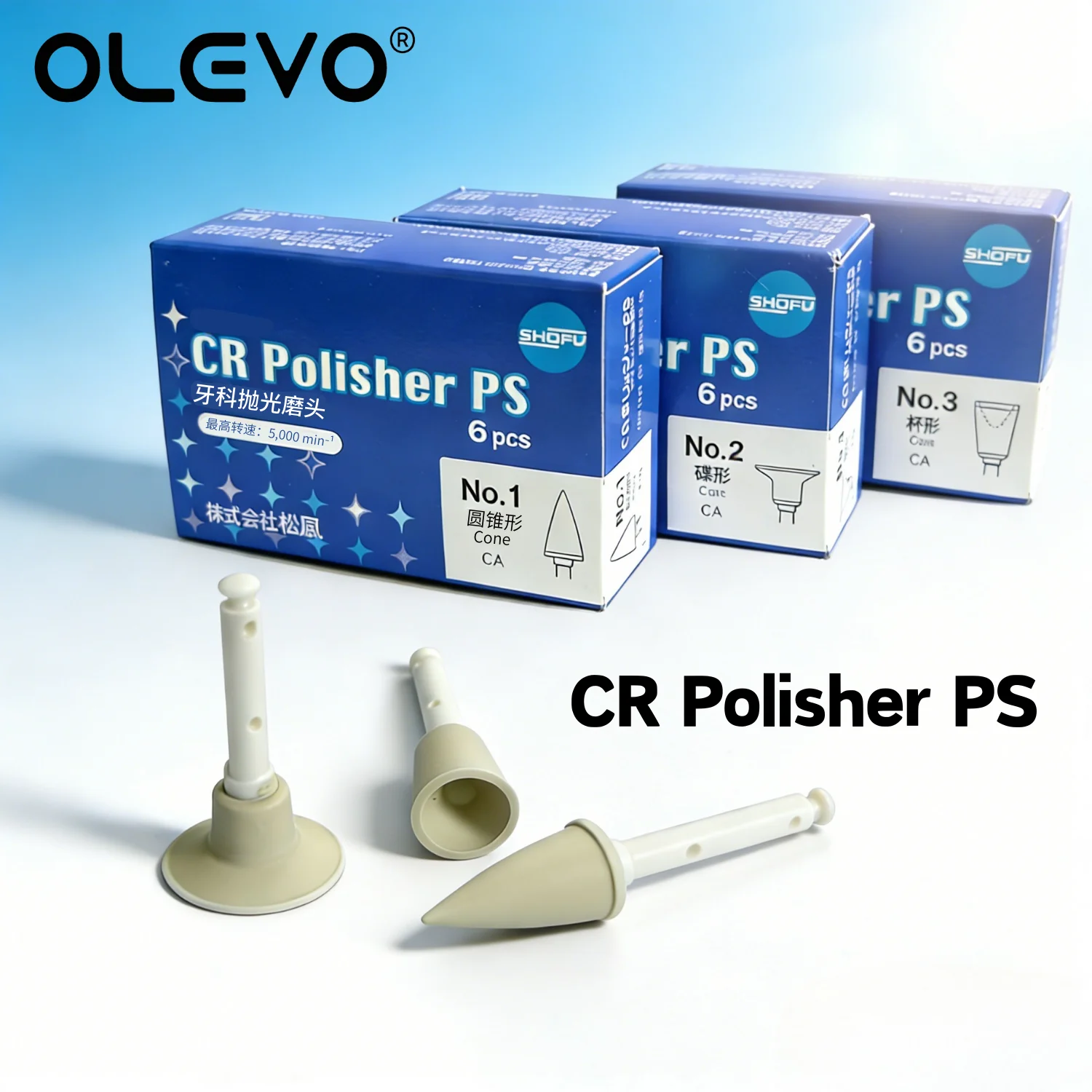 

SHOFU CR Polisher PS Finishing System RA Polisher & Cups Dental Polishing Discs Composite Polisher for Composite Resin Polishing