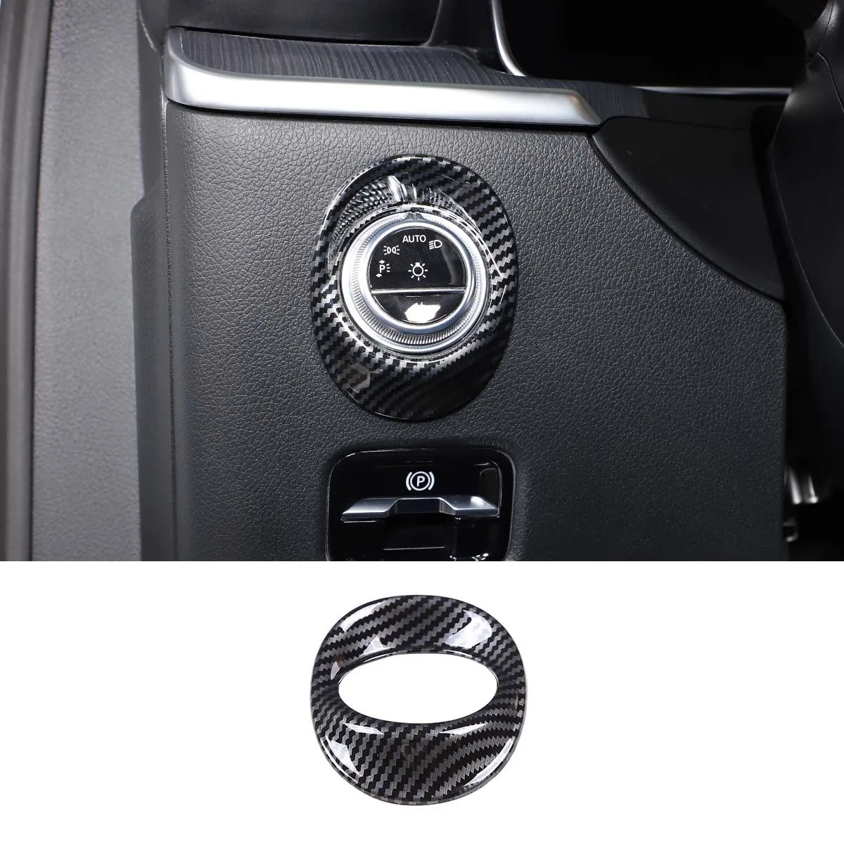 headlight switch frame for 22 Mercedes-Benz C-class ABS carbon fiber pattern, automotive accessories