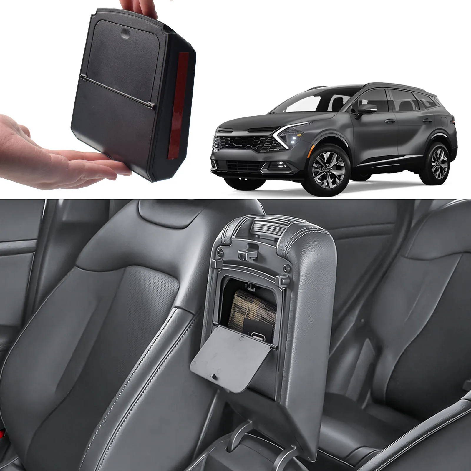 

Armrest Hidden Box Tray for Kia Sportage 2025 2024 2023 NQ5 Center Console Secret Organizer Interior Storage Box Car Accessories
