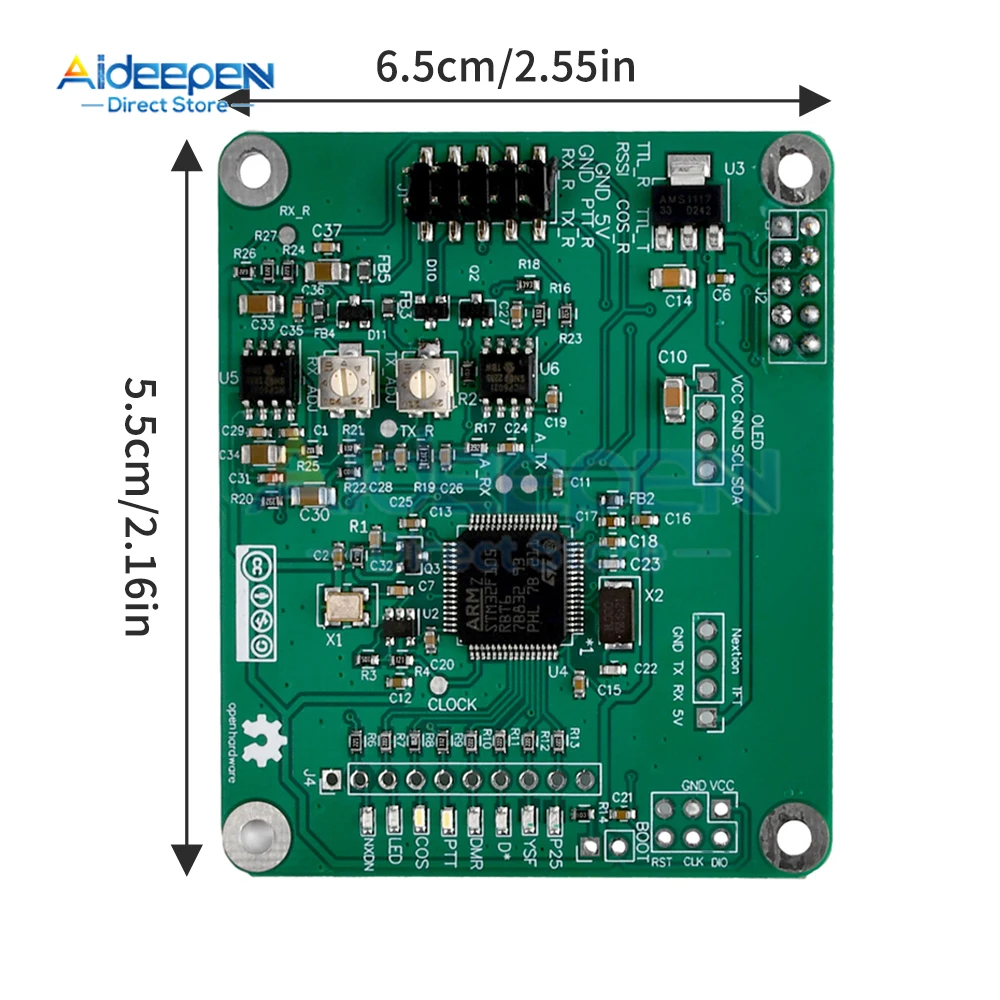 New Version MMDVM Open-Source Multi-Mode Digital Voice Modem Digital Repeater Board For Raspberry Pi