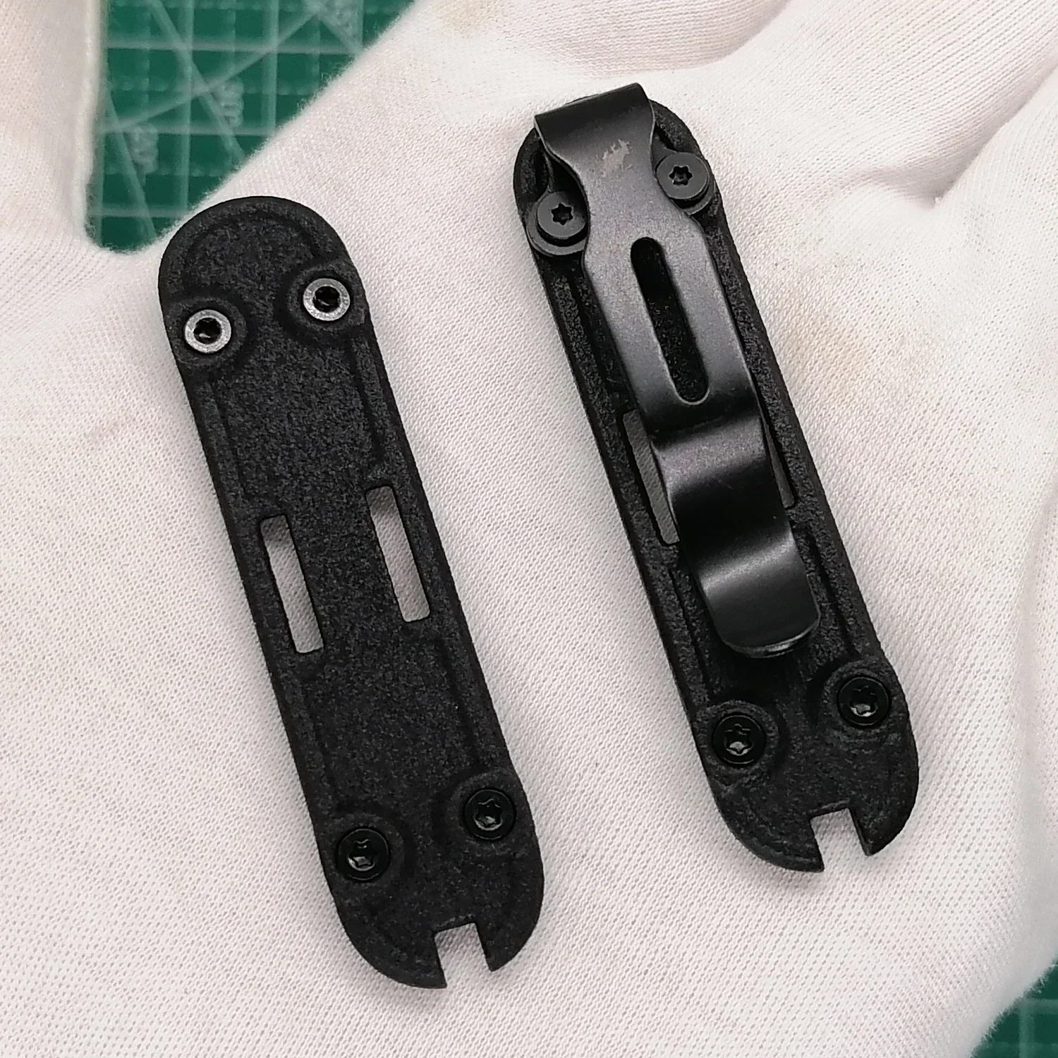 1 Pair Fibred Nylon Scales with Tweezers&Toothpick Slot for 58mm Victorinox SAK DIY Making Accessories Parts
