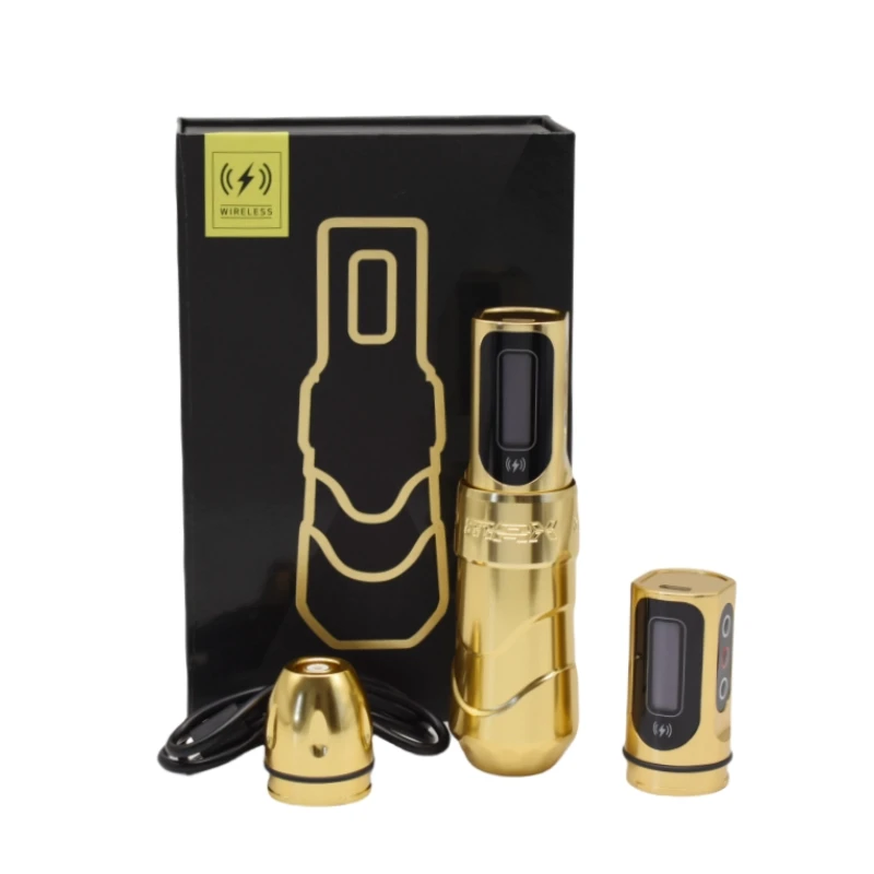 

Professional Tattoo Machine Cartridge Pen Wireless Battery Pen Set With Two Batteries