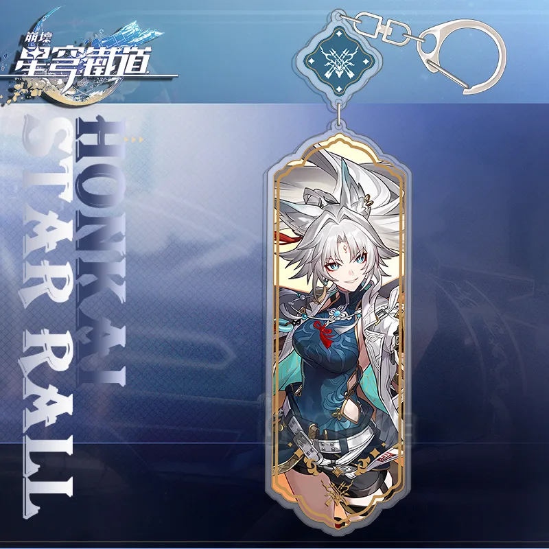 Hunt Star Rail  Game Peripheral Gift Stickers 9cm acrylic Keychain FeiXiao Moze Boothill Dang Heng Yanqing Topaz Dr.Ratio