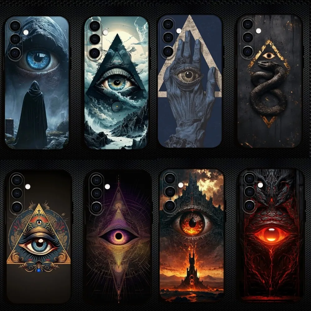 

European style church hall Phone Case For Samsung Galaxy A73/A72/A71/A70/A53/A52/A51/Others Soft Black Shell