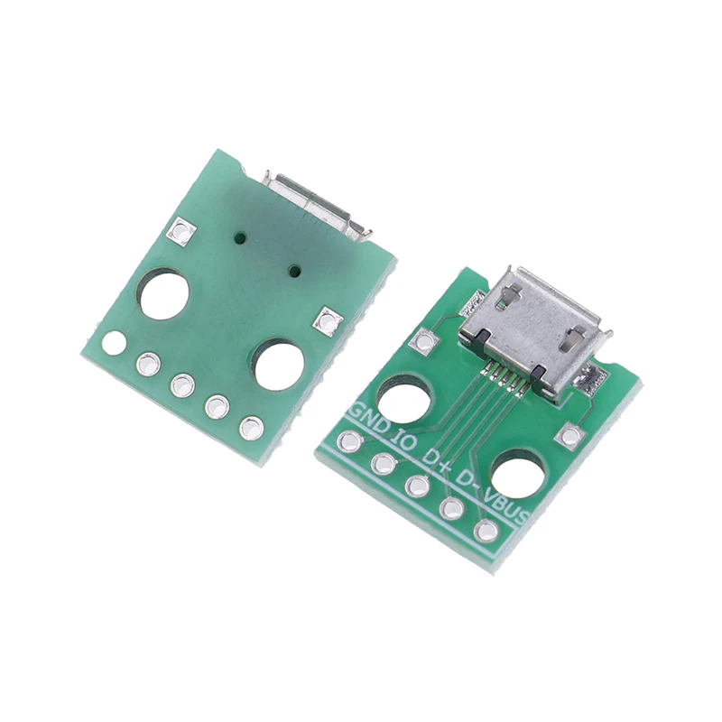 Adattatore da MICRO USB a DIP da 5 pezzi Connettore femmina a 5 pin Convertitore pcb di tipo B