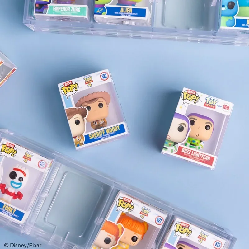 Funko Bitty Pop Disney Toy Story Mystery Blind กระเป๋าของเล่นมินิตัวเลขตุ๊กตาของเล่นรวบรวมเครื่องประดับเด็กของขวัญ