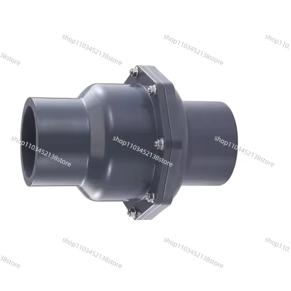 Water Control Valve Gray-white PVC Check Valve Swing Check Valve