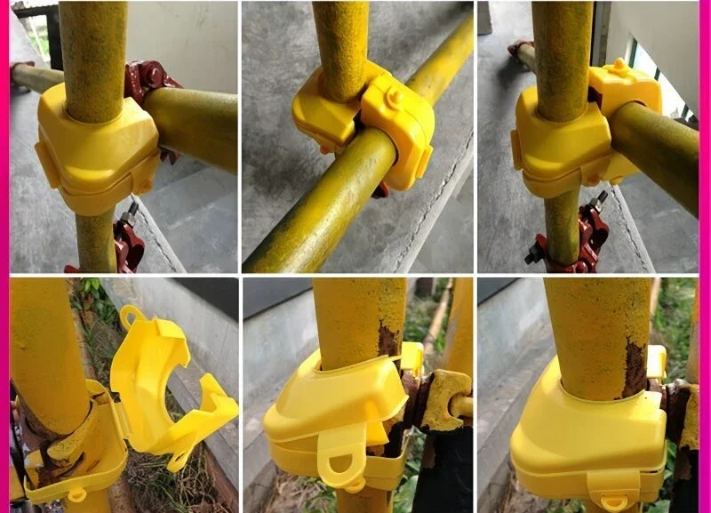 Plastic Scaffold Coupler Protective Sleeve, Scaffolding Pipe Fastener Protective Shell for Construction Site Safety Protection