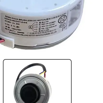 DC280V 1300RPM Brushless Fan Motor For Air Conditioner Indoor Unit WZDK20-38G Replacement Part High Stability Easy Install