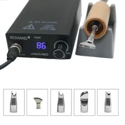 Leather Electric Heat Creasing Machine 110V-220V Edging Creaser Professional Leather Craft Tool Folder Hot Process Grooving Iron