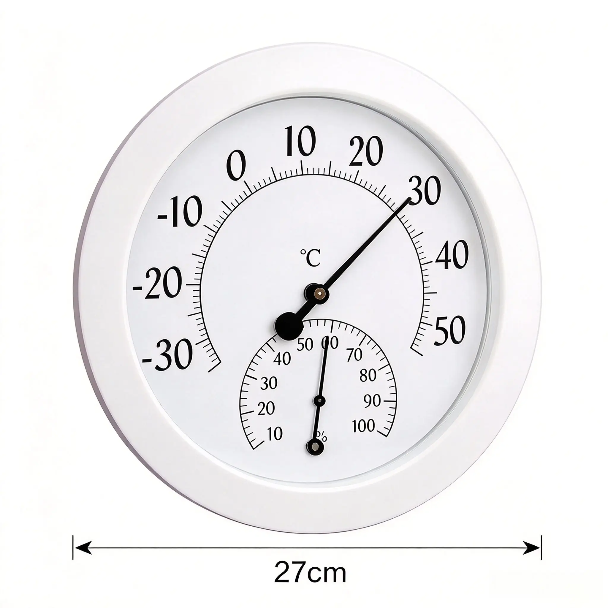 Non-Electric Wall Hygrometer Thermometer with Oversized for Reliable Temperature and Humidity Readings Indoors