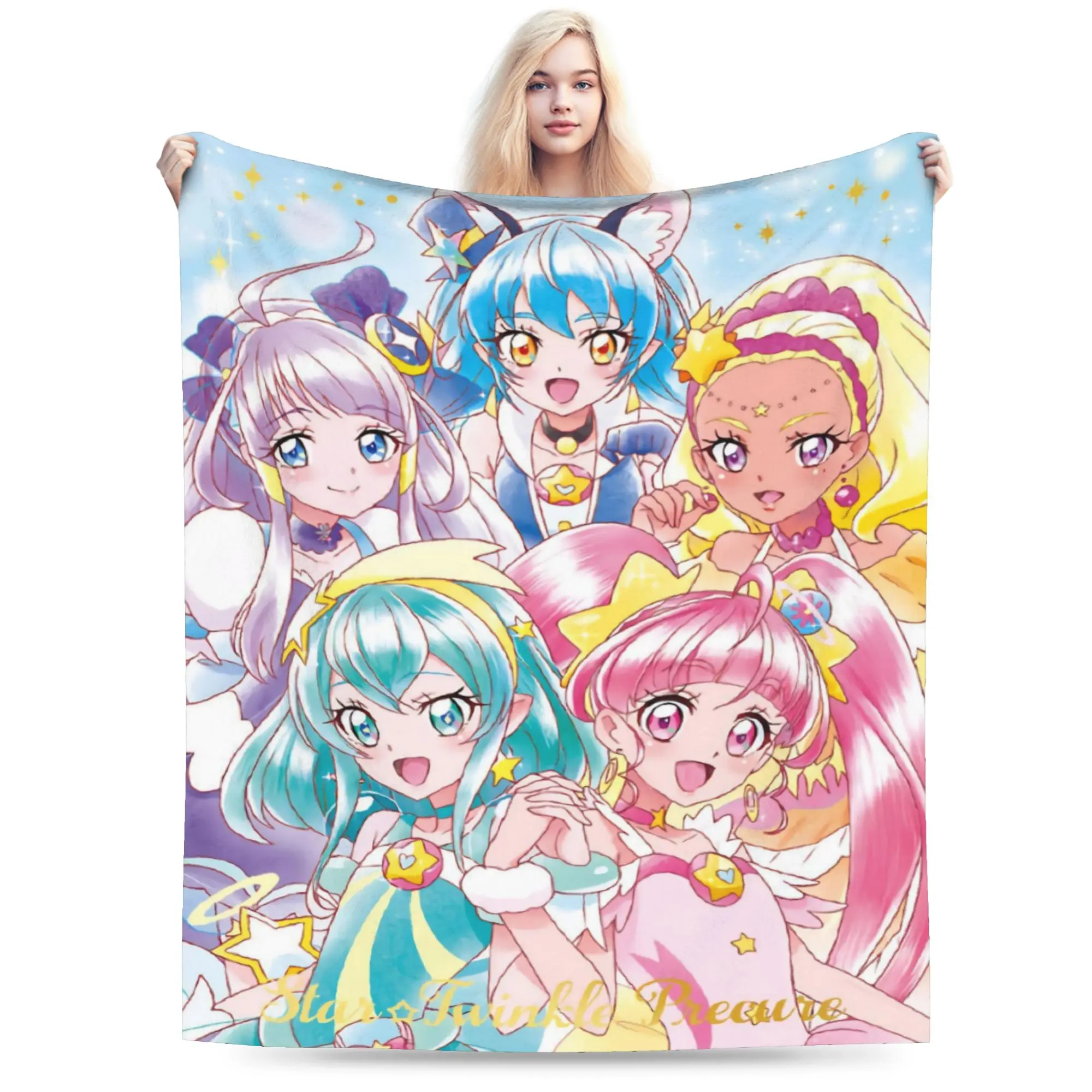 Soaring Sky Pretty Cure Merch Blankets Super Soft Fleece  Throw Blanket Comfortable Quilt