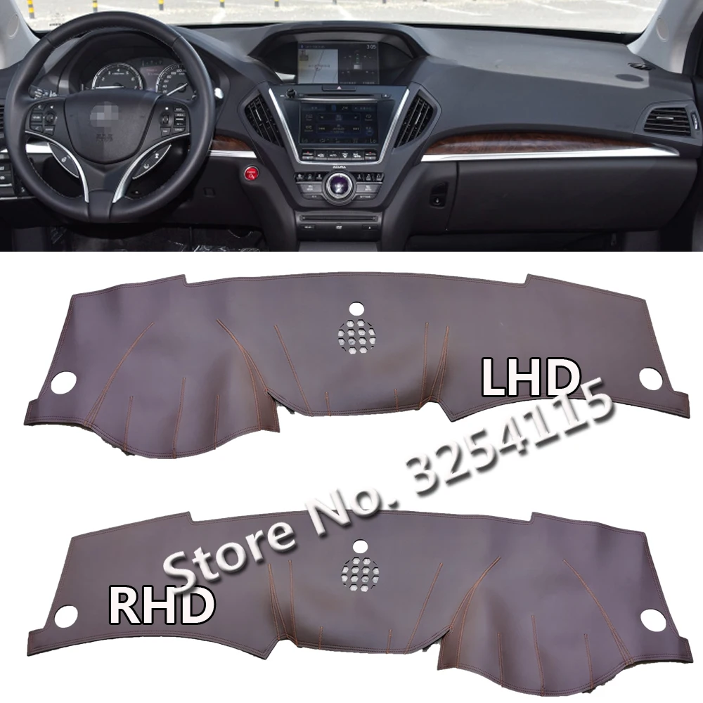 

Leather Dashmat Dashboard Cover Pad Dash Mat Carpet Car Accessories For Acura MDX YD3 Hybrid 2013 2015 2016 2017 2018 2019 2020