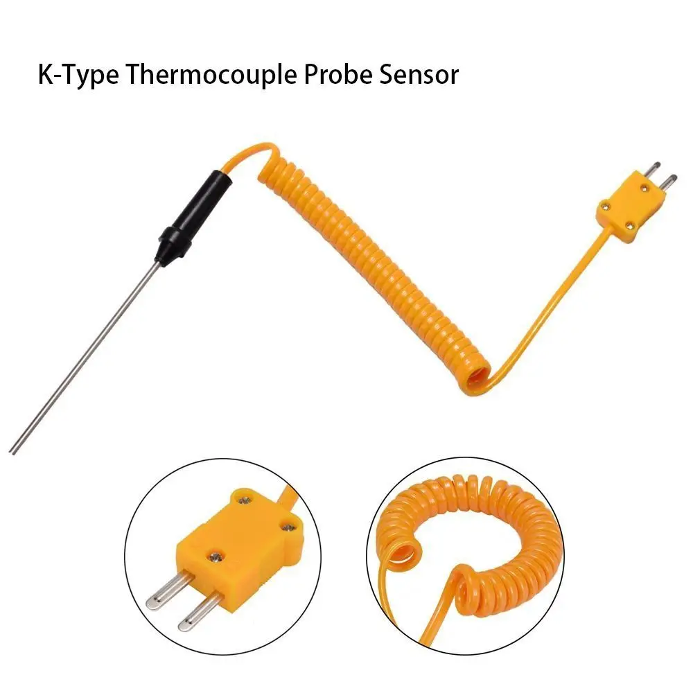 Durable K-Type Fiberglass Thermocouple -50°C to 150°C with Wire Cable Temperature Measuring Wire TM902C Probe Measuring Tools