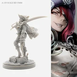 30MM Resin Figure Kits  Beauty Soldier  goddess self-assembled  A-159