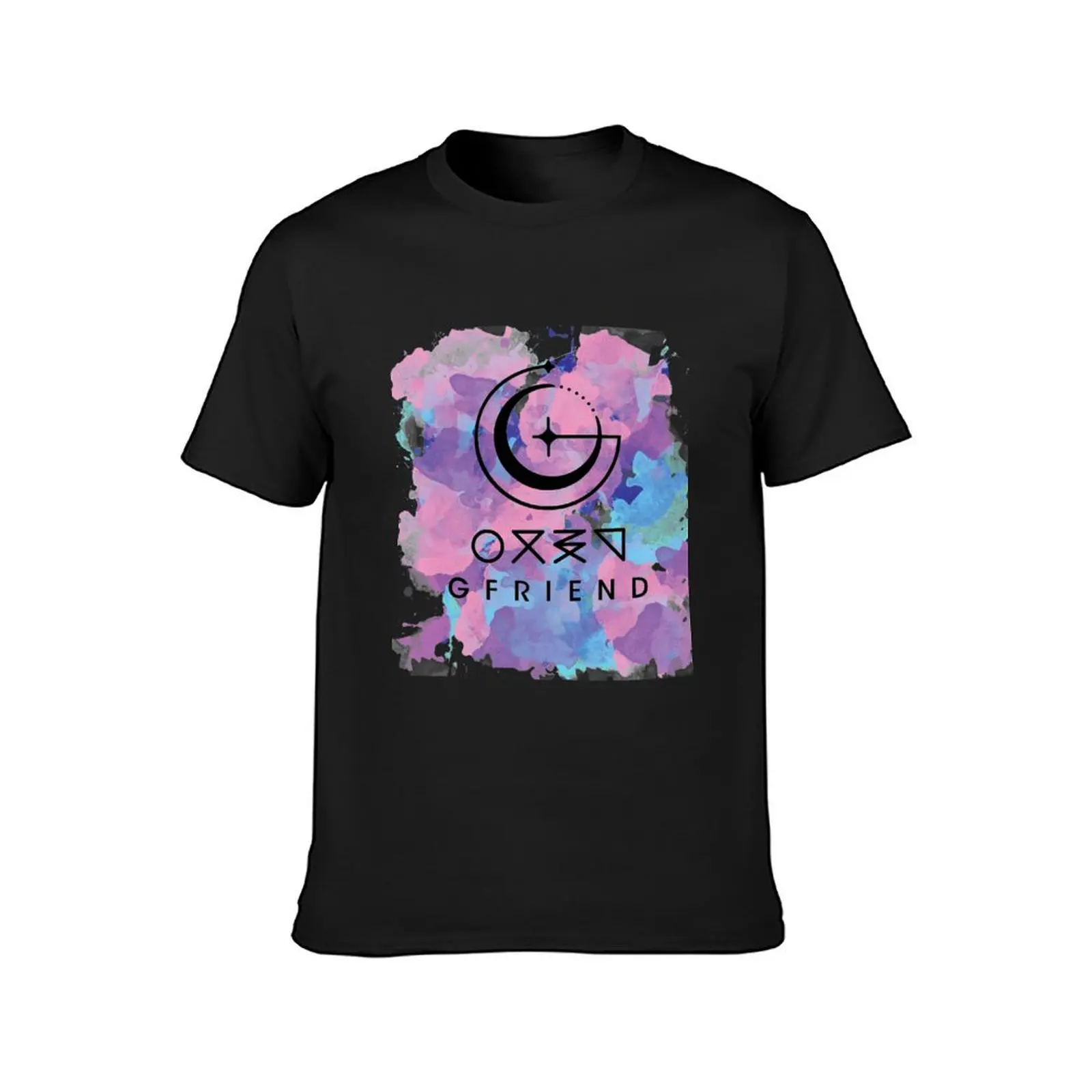 GFriend logo Paint Splatter T-Shirt heavyweights summer top graphics Men's cotton t-shirt