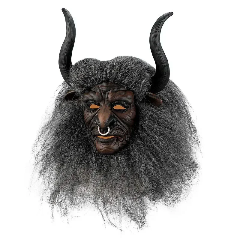 

2024 Bull Demon King Mask Halloween Funny Bull Demon King Headset Party Mask