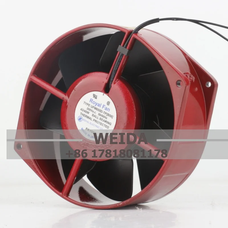 New original Royal Fan UFM655D-TP[B56] UTM655D-TP[B56] High temperature resistant axial flow heat fan Cooling fan 170**55MM