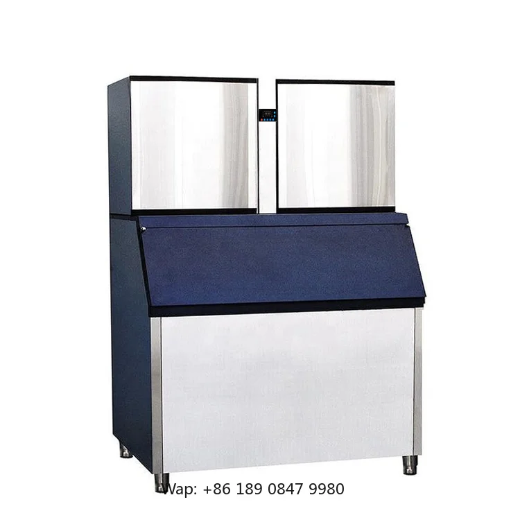 【Hot】2000P 2024 High Quality Commercial Cube Ice Maker Engine Motor Gear 1000kg/day Output 3800W Power Bristol/Emerson Compresso