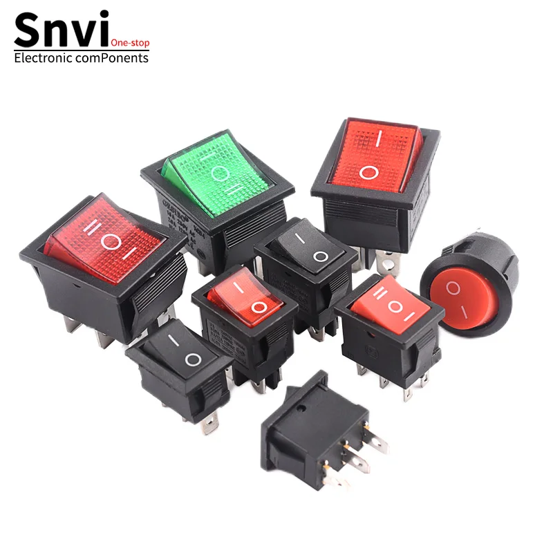 KCD1/3/4/5/11 Mini Boat Rocker Switch | Power Button for Water Dispensers & Electronic Scales | 2-Pin / 4-Pin / 3-Position