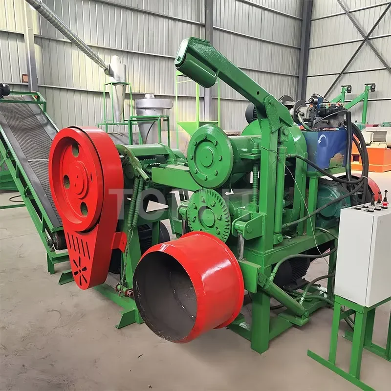 Granuladora de cable de cobre Truck Tire Cutter Machine Tire Recycling and Sidewall Cutting Waste Tire Strip Block Cutter