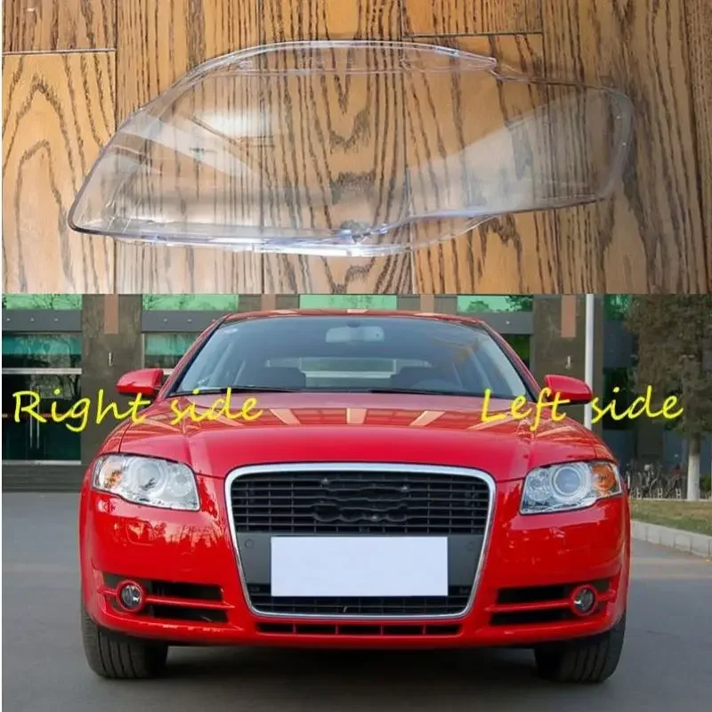 For Audi A4 B7 2006 2007 2008 Car Headlamp Lens Replacement Headlight Shell Cover Headlight Glass