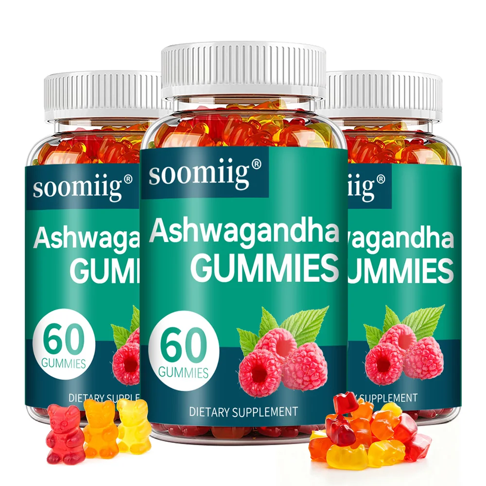 

Ashwagandha Gummies for Women & Men, Boosts Energy, Improves Sleep, Relieves Stress and Calms Mood, 60 Count