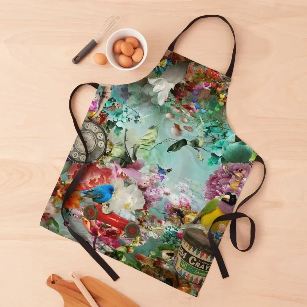 

The Secret Garden Apron Kitchen Apras For Women christmas decoration Kitchens For Men Kitchen Front Apron