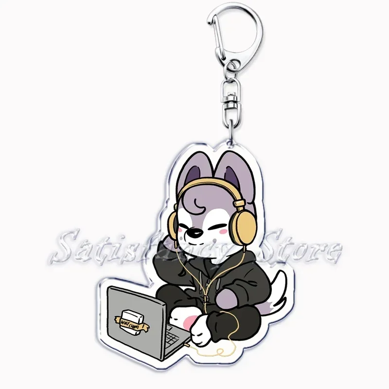 Kpop Fashion Band Cute Cartoon Duck Rabbit Bear Keychains Ring for Accessories Bag Animal Pendant Key Chain Jewelry Fans Gifts