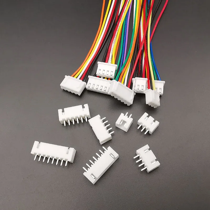 5Sets JST XH 2,54 Stecker Weiblich + Männlich Gehäuse 2/3/4/5/6/7/8 Pin Stecker XH 2,54mm Pitch Terminal Mit Drähte Kabel 26AWG 10/20CM – Detail 3