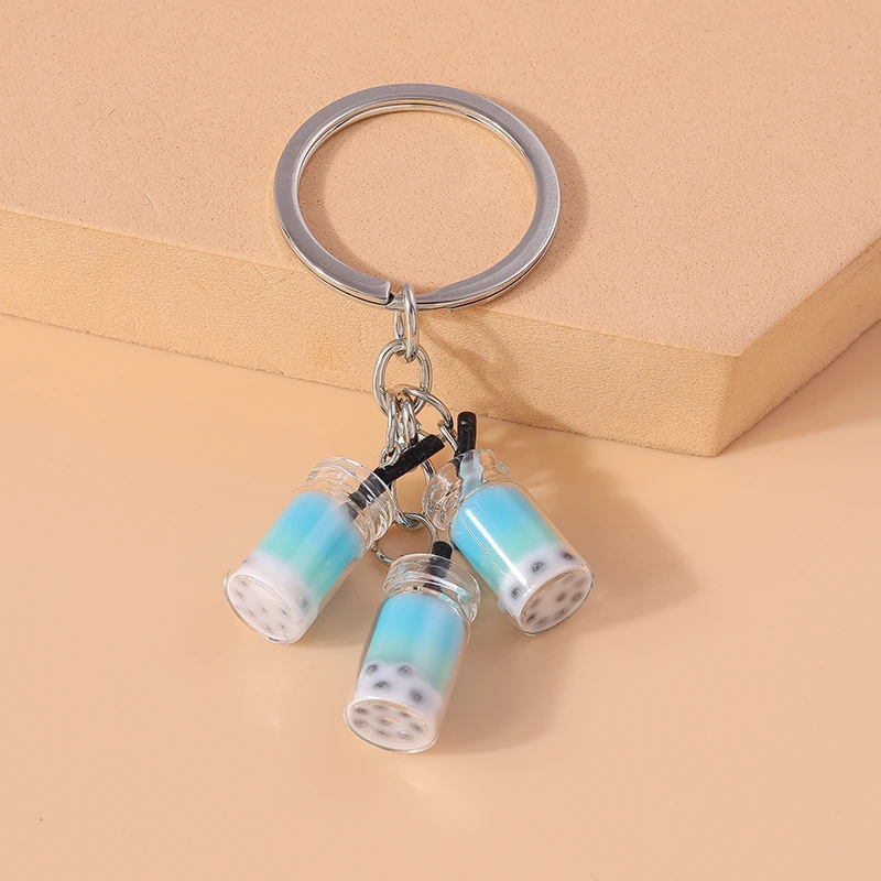 Niedlicher Sommer-Getränkeflaschen-Schlüsselanhänger für Frauen und Männer, Autoschlüssel, Handtaschenanhänger, Schlüsselketten, DIY-Schmuckzubehör – Detail 6