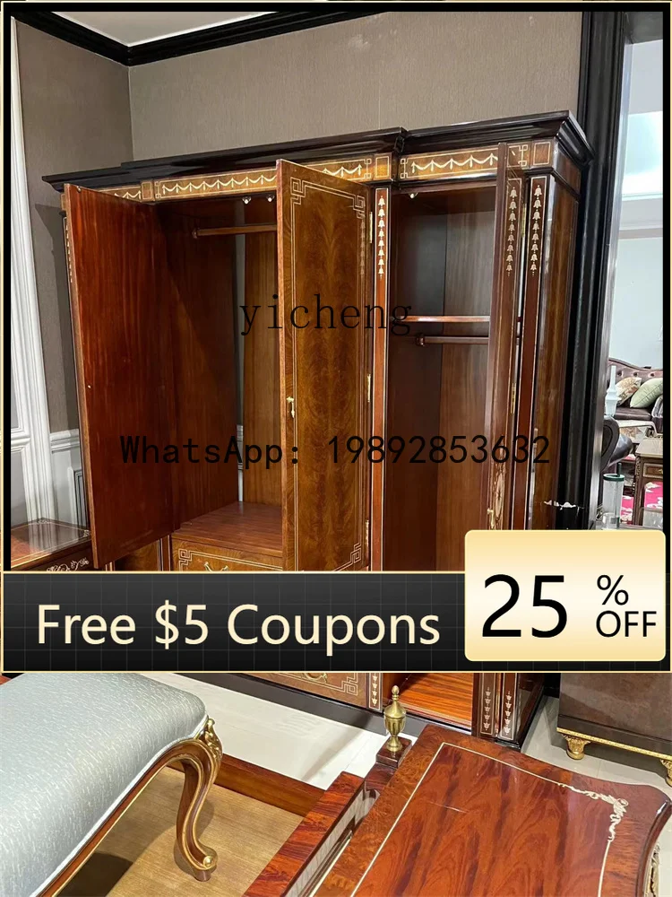 HYS  Furniture Solid Wood Flat Door Assembly Storage Cabinet