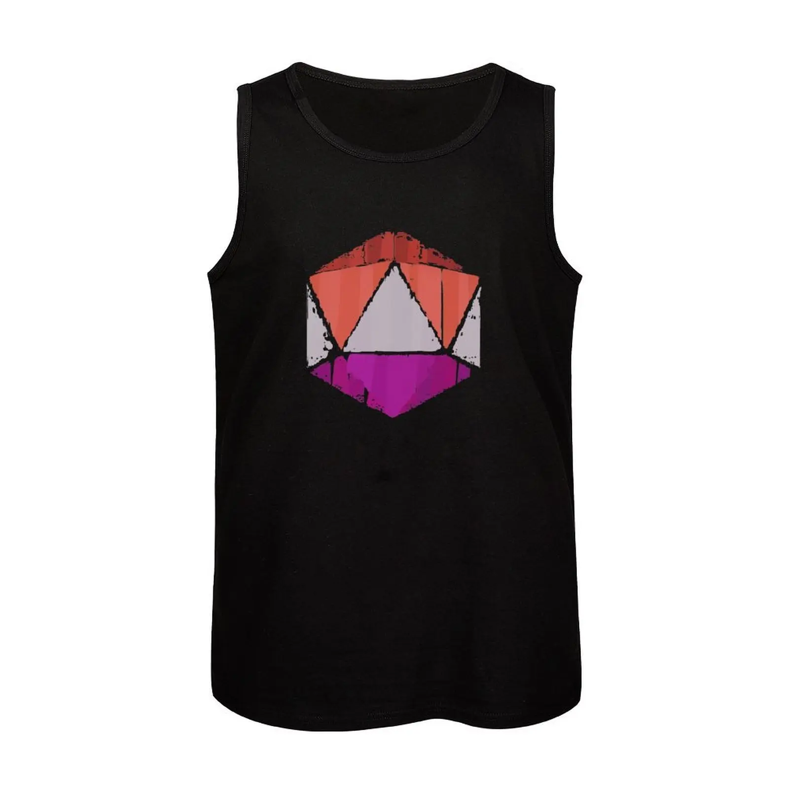 Life Is Strange True Colors Steph Lesbian D20 Distressed Tank Top Summer Print Tank Top Beach Graphic Sleeveless Top view 4