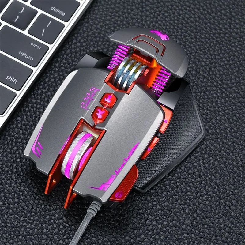 

Fashion New Wired Gaming Mouse Ergonomic Backlit RGB Mice Adjustable DPI Optical USB Gamer Mouse For Laptop PC Computer Desktop