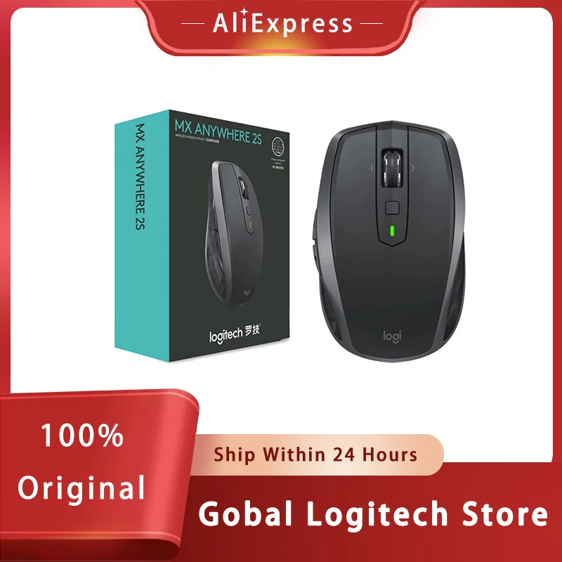 Мышь Logitech MX Anywhere 2S Беспроводная игровая, 2,4 ГГц, 4000DPI