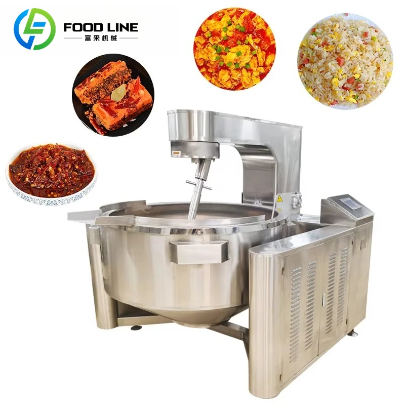 

Customized Planetary Mixing Wok For Curry Paste Industrial Stirring Cooker For Curry Sauce Seasoning Paste Food Production