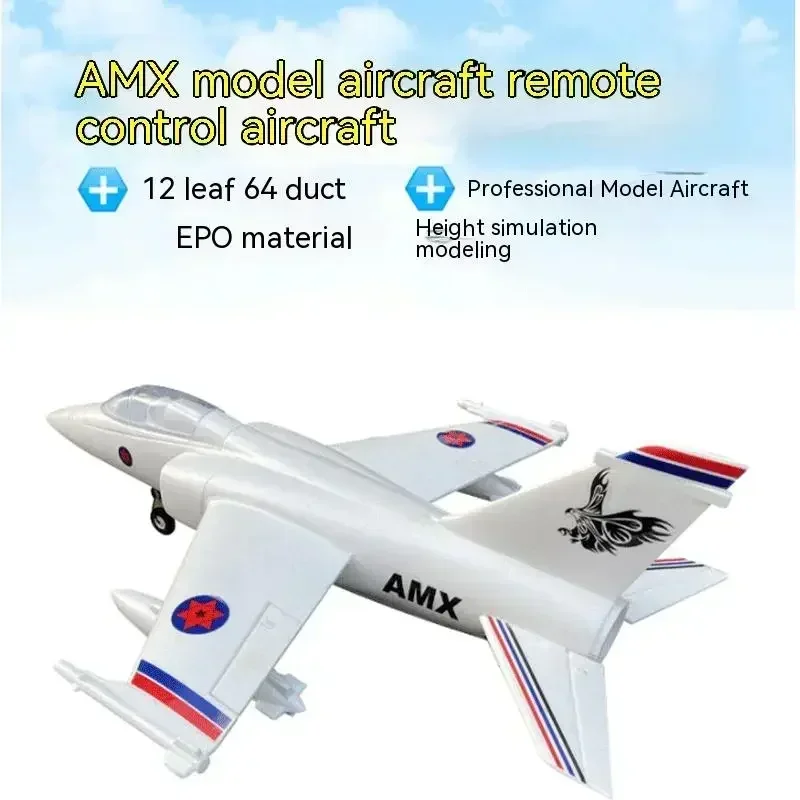 Kpq Amx de grande porte elétrico RC Combat Aircraft, 12 folhas, 64 Duct Motor, Epo Jet, Asa fixa, presente do menino, 12 folhas, 64mm