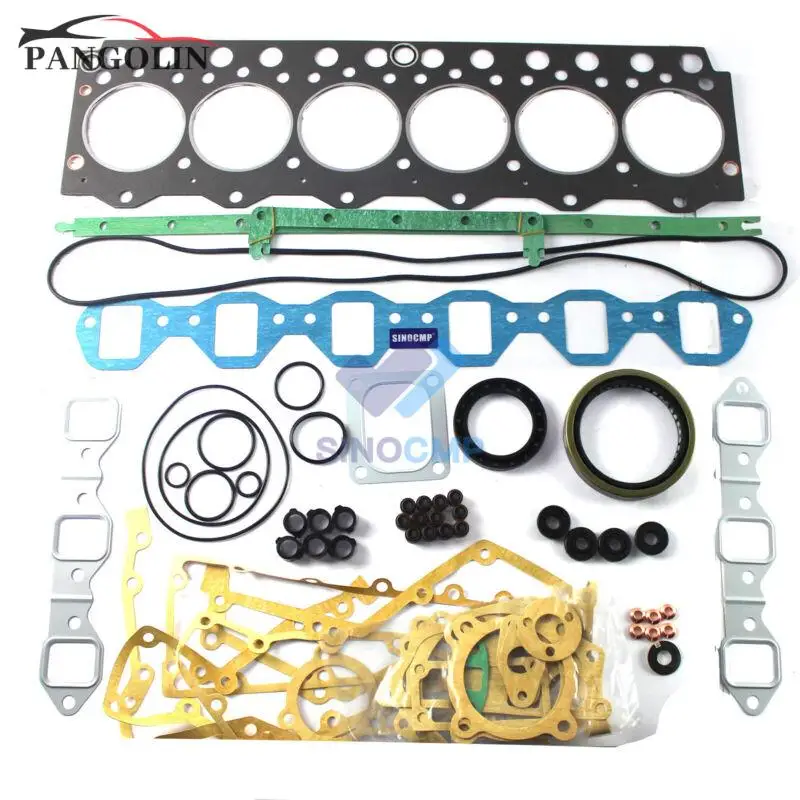 6D95 S6D95 6D95L Engine Gasket Kit 6206-K1-3100 for Komatsu Yanmar FD33N FD35 FD50 FD70E Forklift, PC150 PC200 PC210 Excavator