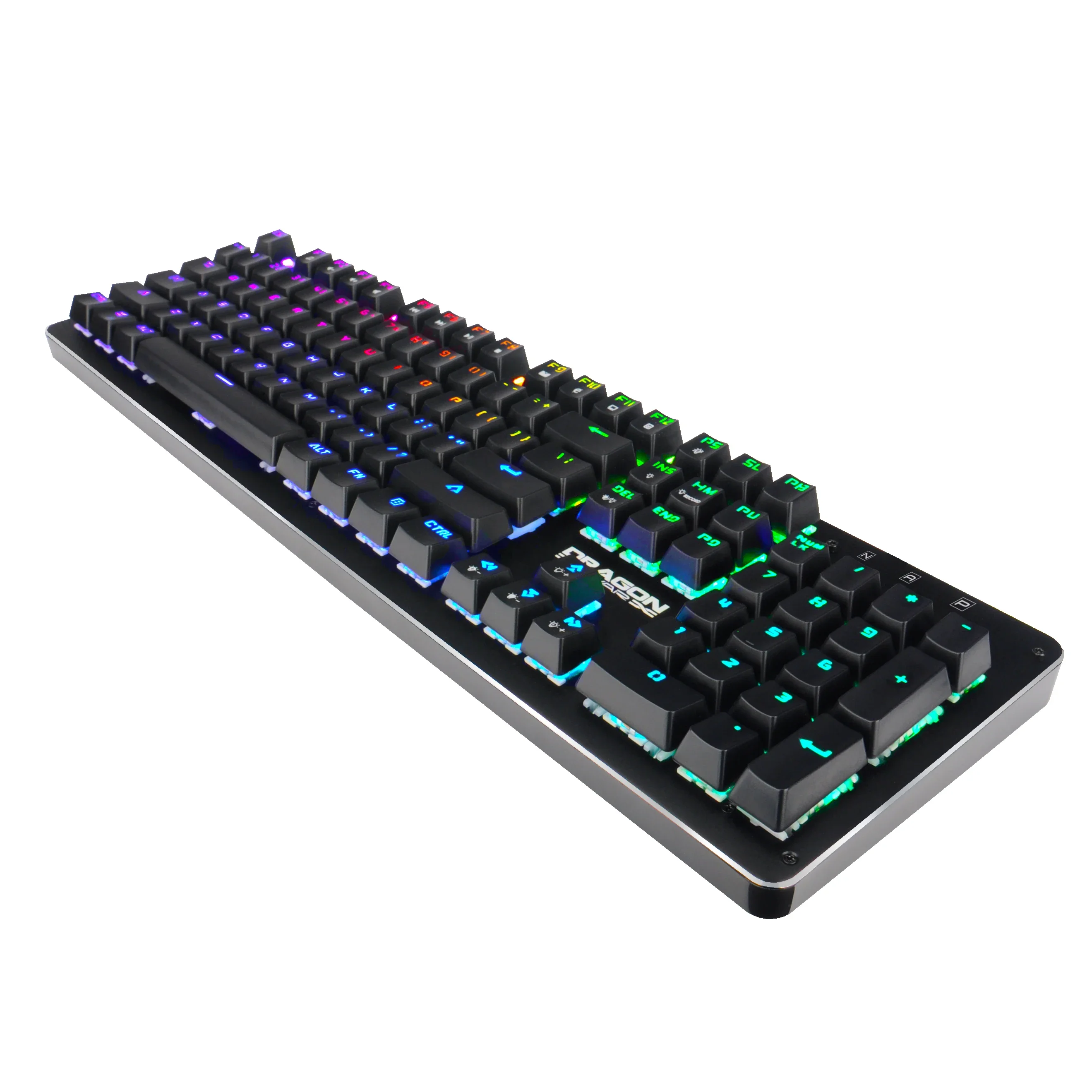 Dragon War OEM RGB Outemu Ergonomics blue mechanical switches USB wired gaming mechanical keyboard