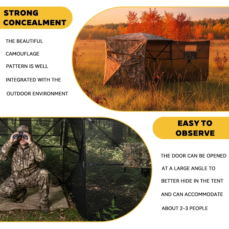 2 Person Pop Up Camouflage Hun - огляд і ціна Outdoor Hunting Blinds