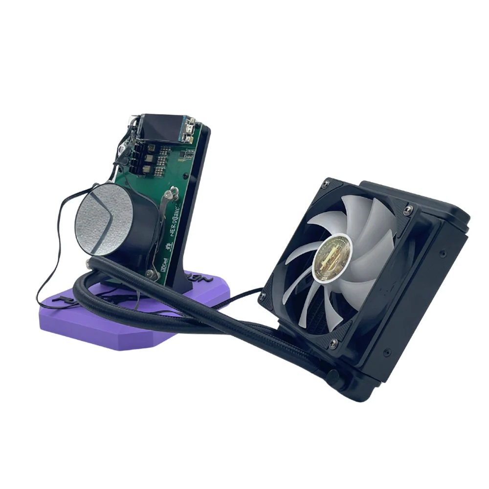 العلامة التجارية الجديدة Bitaxe NerdQaxe ++ Hydro 4.8TH/s 80W BTC Miner 15J/Th 4 * BM1370 ASIC Chips، 2.4G WiFi Crypto Machine عامل منجم مفتوح المصدر #6