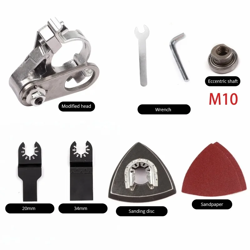 

Angle Grinder Converter Oscillating Multitool with Trimmer Blades