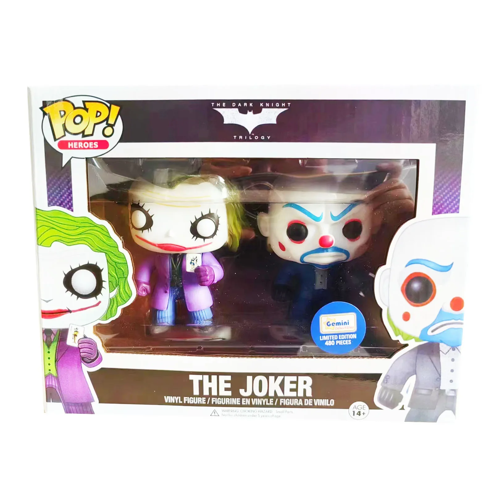 New Funko POP Suicide Squad Joker 2 pack Vinyl Action Figure Collectible Model Toys for Children Birthday Gift