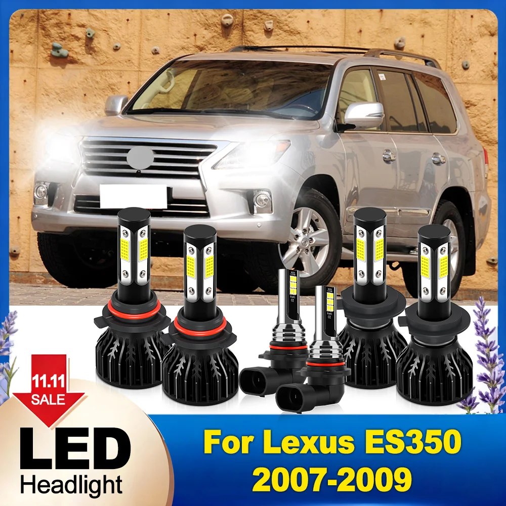 

Светодиодная фара 6000K белого цвета 60000LM COB Chips дальнего ближнего света Противотуманная фара для Lexus ES350 2007 2008 2009 Plug and Play