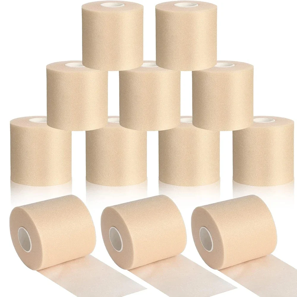 1/4PCS Foam Bandage Elbow Knee Pads Film Foam Underwrap Sports Pre-Wrap for Athletic Tape Sponge Skin Film Self-Adhesive Elastic