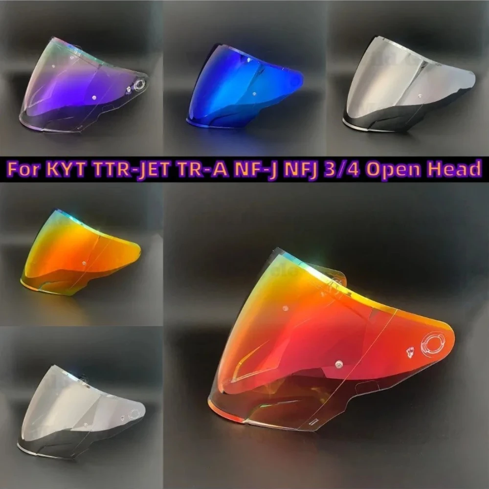 Aurora Iridescent Styling Outer Trim For KYT TTR-JET TR-A NF-J NFJ 3/4 Open Head Gear Decor Display Spare Piece