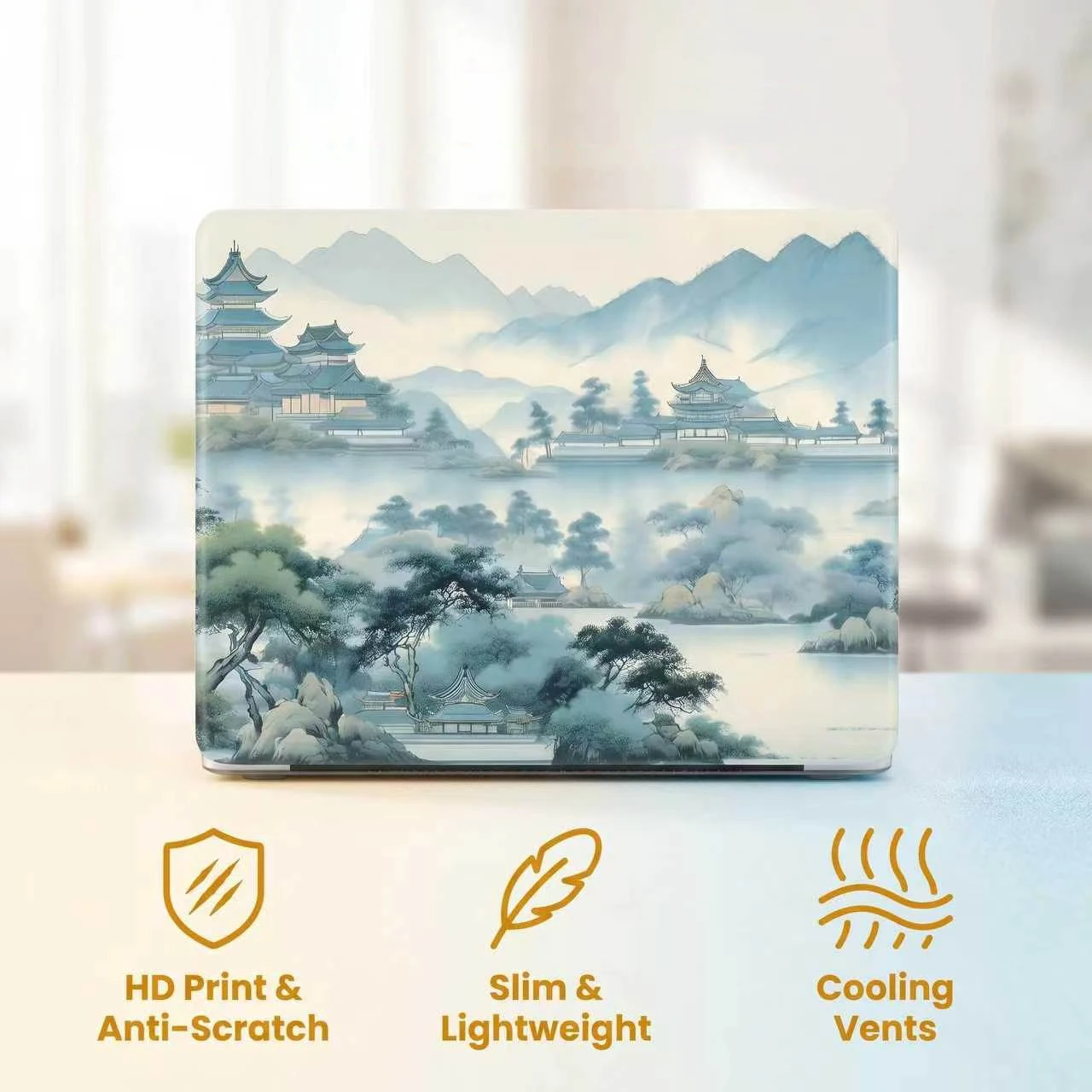 Scenery Image Print Laptop Case for MacBook Pro 16 M5 Max Case A3428 M4 M3 M2 Shell for MacBook Neo13 Air 13 13.6 15 A3448 2026