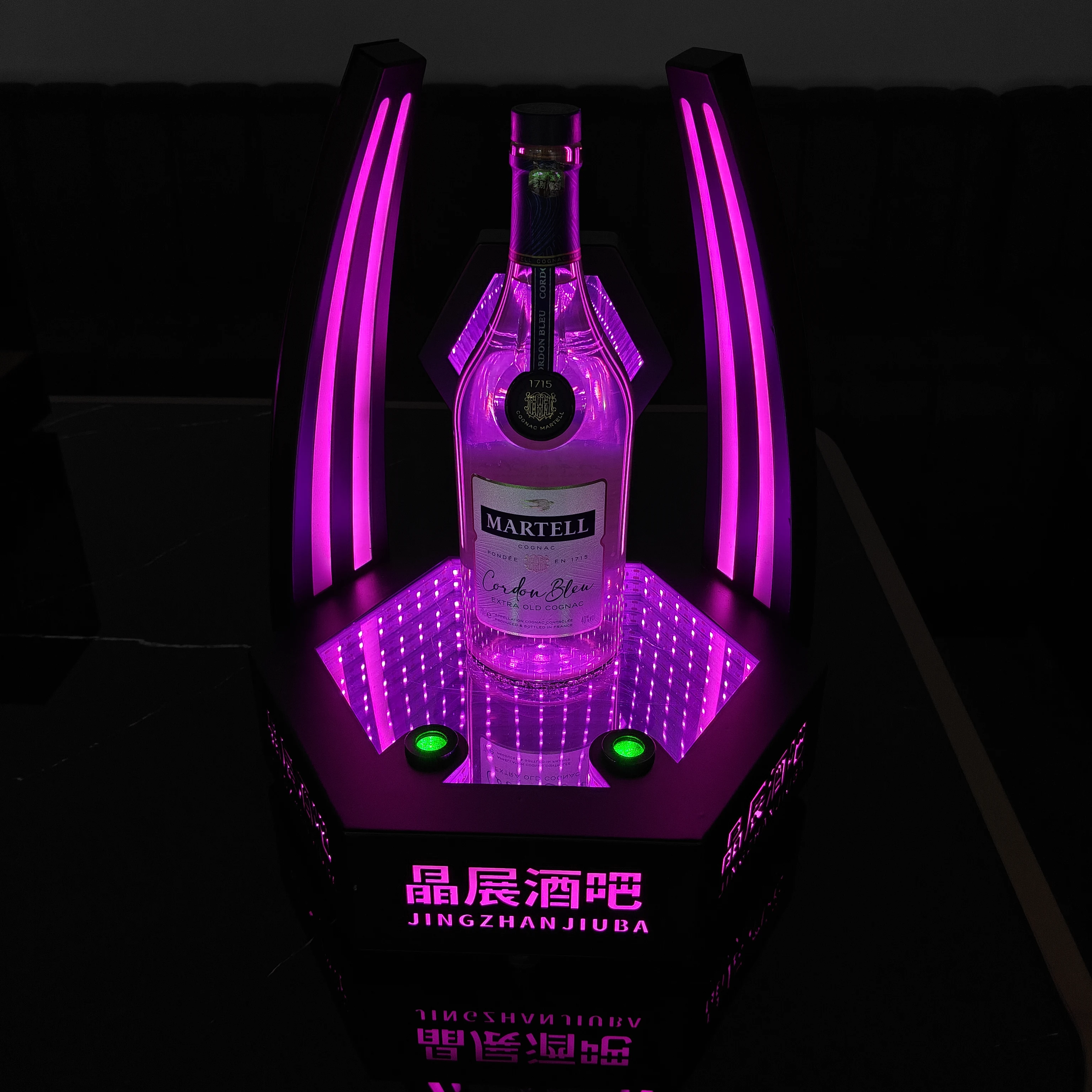 High-End Nightclub Laser Wine Stand Customized Luminous Atmospheric Lighting for KTV Bar Suitable Bar Decor