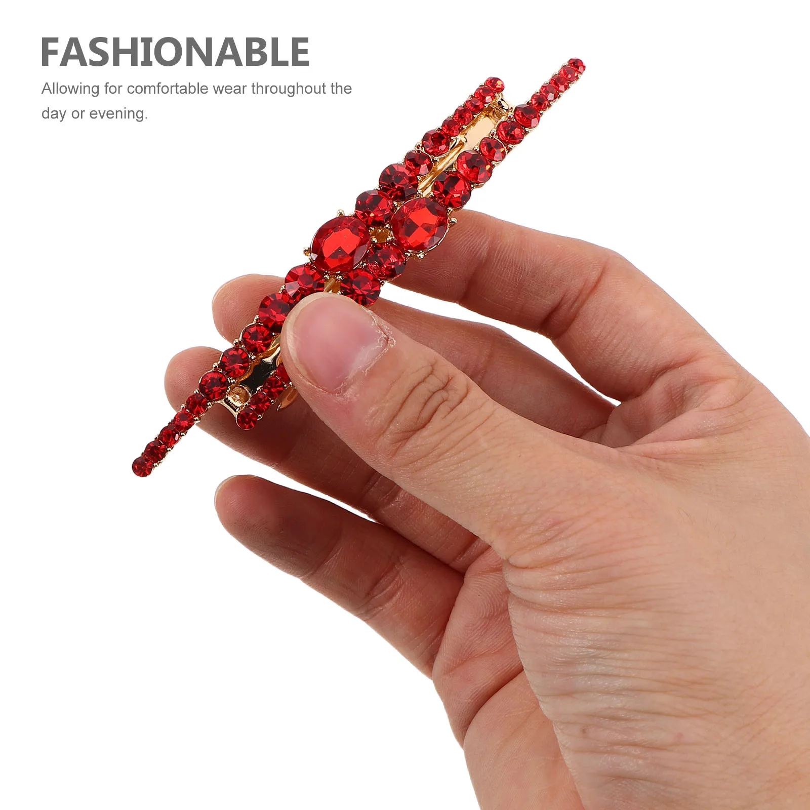 

4Pcs Elegant Rhinestone Hair Clips Silver Bridal Accessories for Wedding Party Everyday Styling Rhinestone Hair Claw Clip